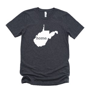 Homeland Tees West Virginia Home State T-shirt - Unisex