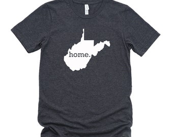 Homeland Tees West Virginia Home State T-shirt - Unisex