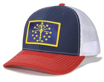 Homeland Tees Indiana Flag Patch Trucker Hat