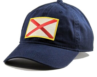 Homeland Tees Alabama Flag Hat State Flag Embroidered Patch Dad Hat Men's Baseball Cap