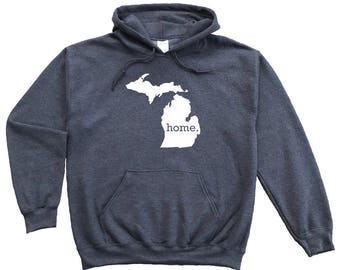 Homeland Tees Michigan Home Pullover Hoodie Sweatshirt