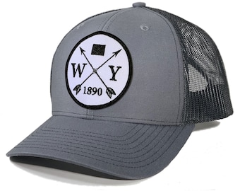 Homeland Tees Wyoming Arrow Patch Trucker Hat