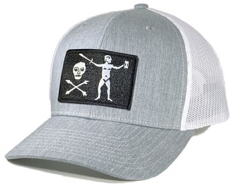 Homeland Tees Walter Kennedy Jolly Roger Pirate Flag Trucker Hat