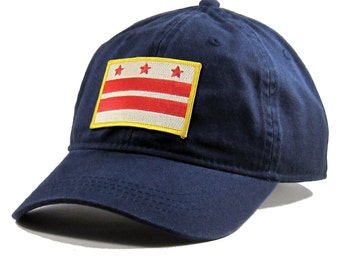 Homeland Tees Washington DC Flag Hat State Flag Embroidered Patch Dad Hat Men's Baseball Cap