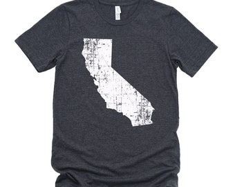 Homeland Tees California State Vintage Look Distressed Unisex T-shirt