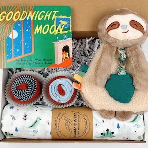 New Baby Gift Box, Goodnight Moon Book, Baby Shower Gift, Baby Boy Baby Girl, New Baby Welcome Gift, Baby Gift Basket, Baby Essentials