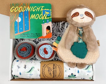 New Baby Gift Box, Goodnight Moon Book, Baby Shower Gift, Baby Boy Baby Girl, New Baby Welcome Gift, Baby Gift Basket, Baby Essentials