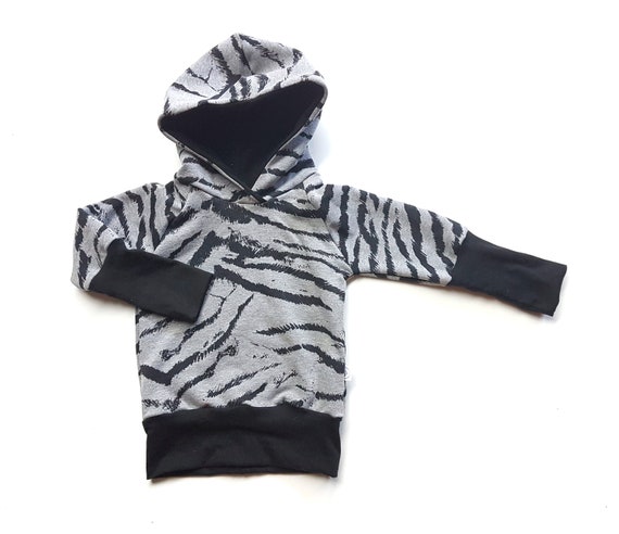 zebra print hoodie