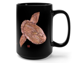 Personalised Gift Star Mug Cup Money Box Novelty Starfish Animal Sea Fish Red