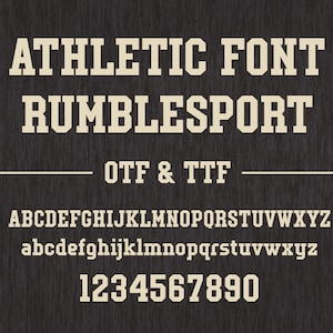 Rumblesport Athletic font OTF and TTF image 2