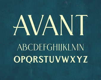 Avant font family - 6 weights and OpenType Features