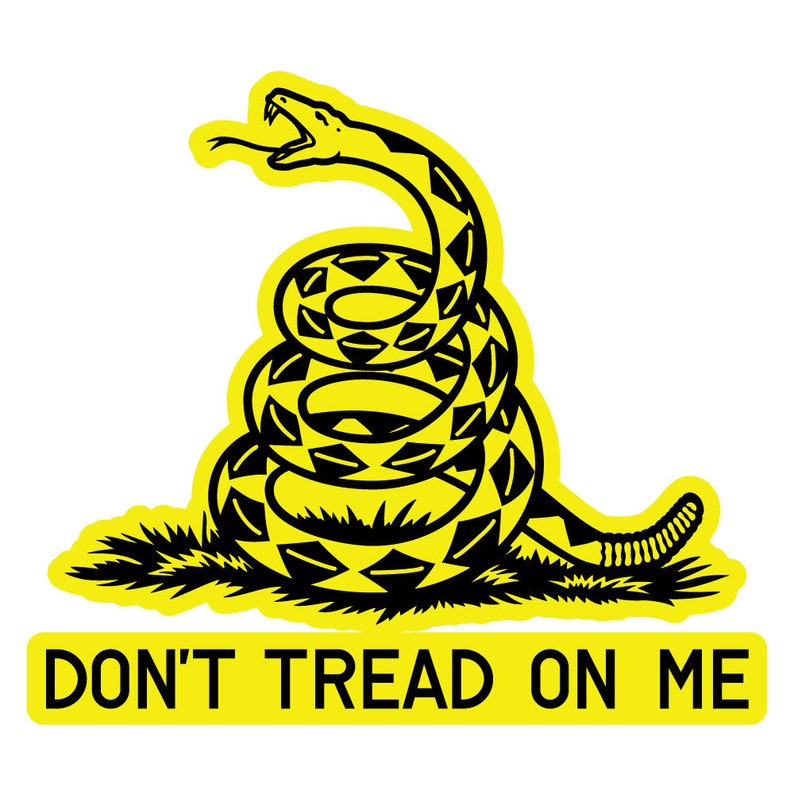 Download Dont tread on me Gadsden flag window decal SVG .EPS | Etsy