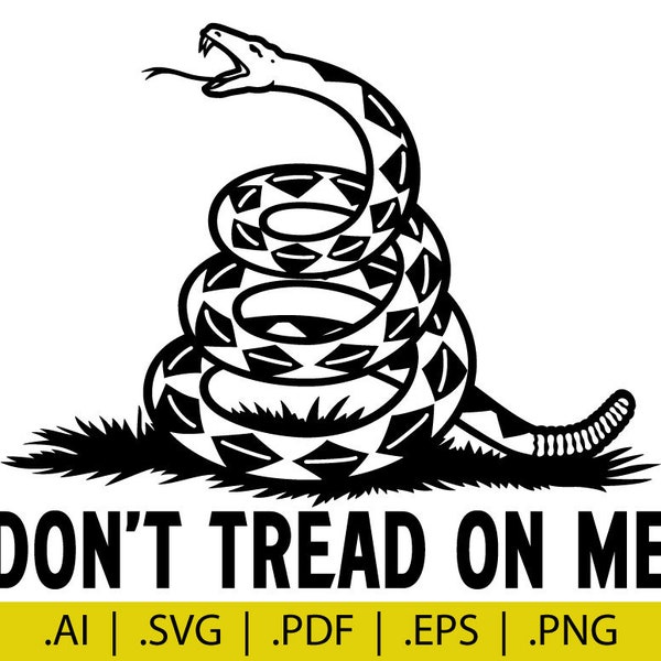 Don't Tread On Me download SVG, .EPS, .AI, .dxf