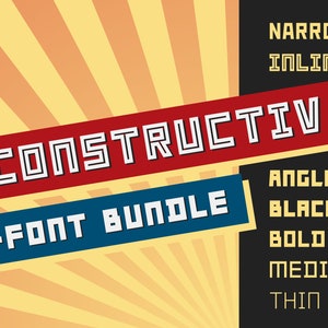 Constructiv font bundle 7 styles OTF image 1