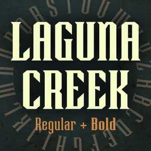 Laguna Creek font Regular Bold OTF image 1