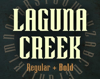 Laguna Creek font - Regular - Bold - OTF