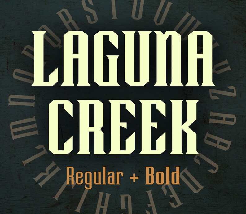 Laguna Creek font Regular Bold OTF image 1