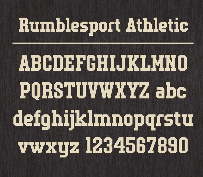 Rumblesport Athletic font OTF and TTF image 3
