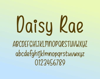 Daisy Rae Font - Thin, Light, Regular & Bold - OTF