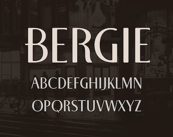 Bergie - An art deco font