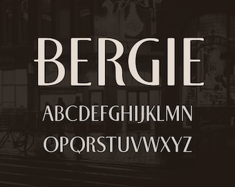 Bergie - An art deco font