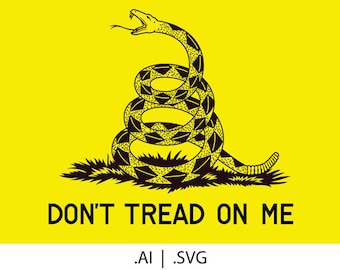 Dont tread on me - Gadsden flag - SVG & AI vector download with various options