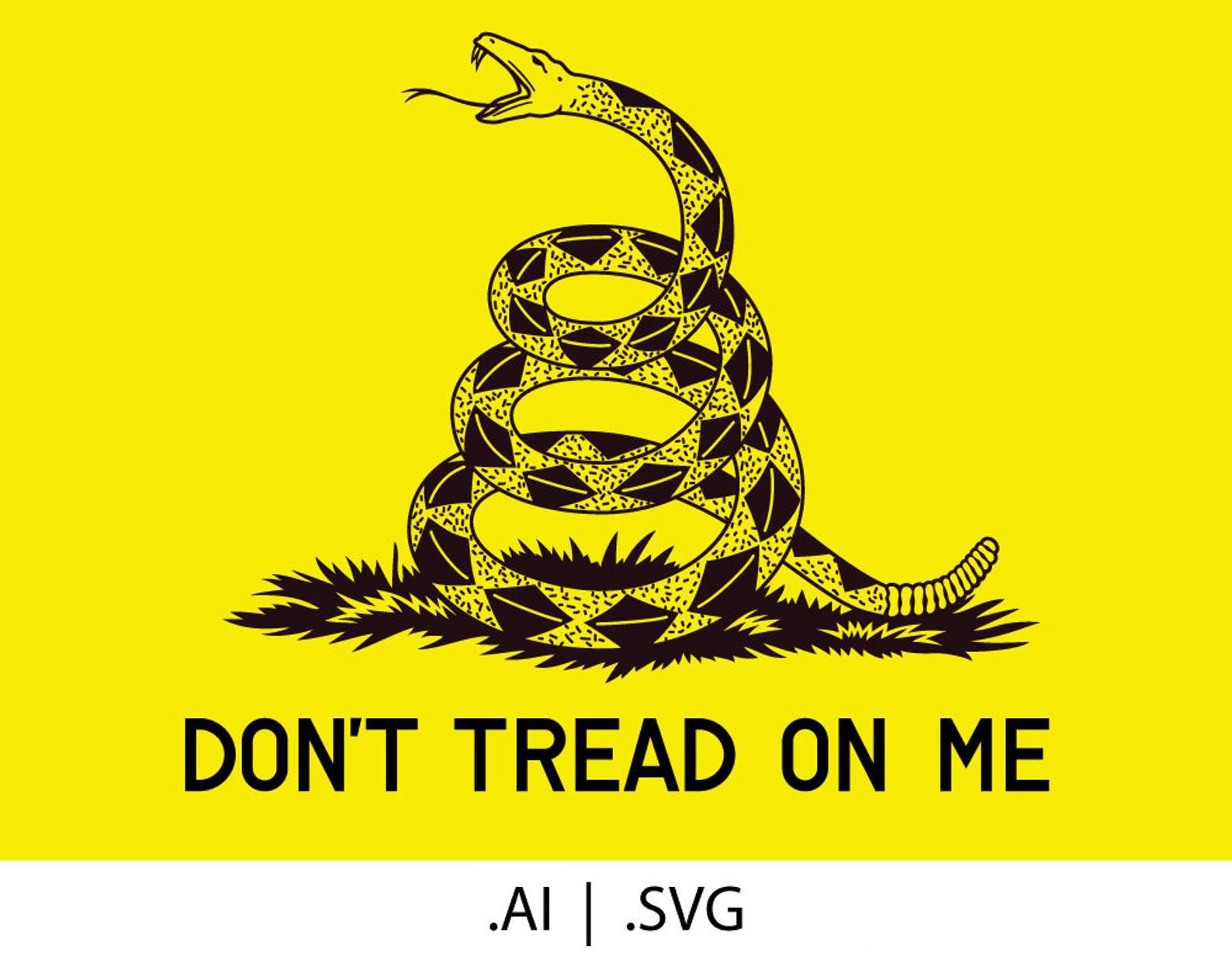 Dont Tread On Me Gadsden Flag Svg And Ai Vector Download Etsy