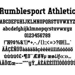 Rumblesport Athletic font OTF and TTF image 4