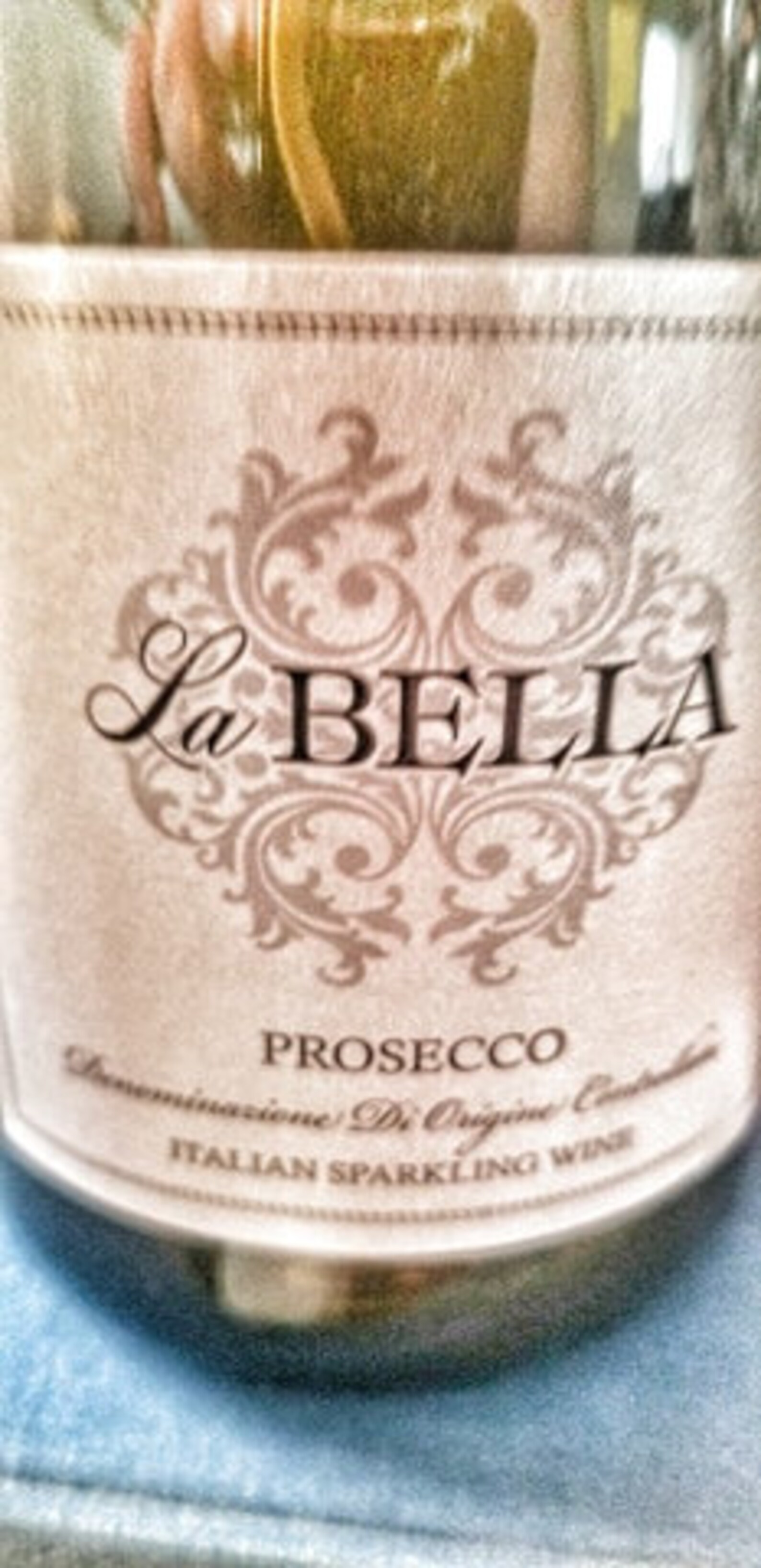 La Bella Prosecco Bottle Light Etsy