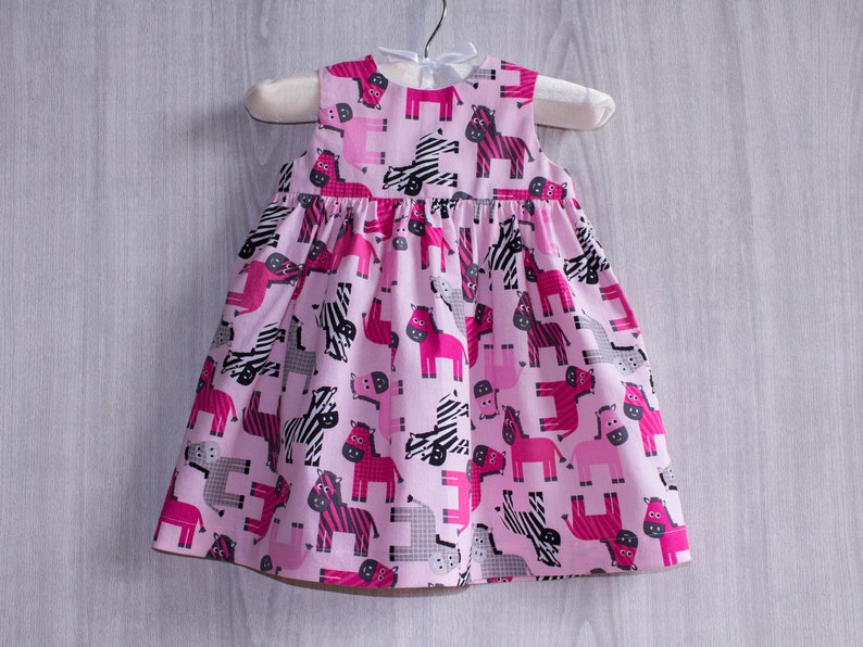 Infant Dress Toddler Dress Newborn Dress Zebra Baby Girl Dress