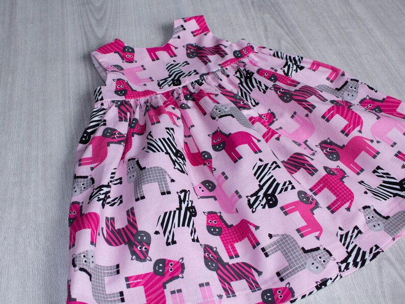 Infant Dress Toddler Dress Newborn Dress Zebra Baby Girl Dress