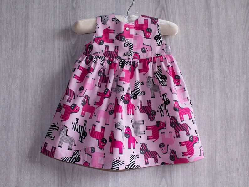 Infant Dress Toddler Dress Newborn Dress Zebra Baby Girl Dress
