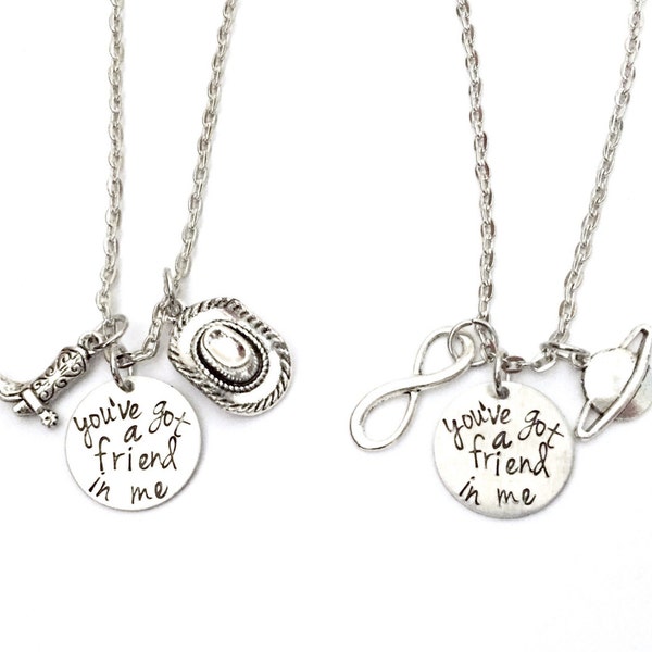SET of 2 You've Got A Friend In Me Necklaces