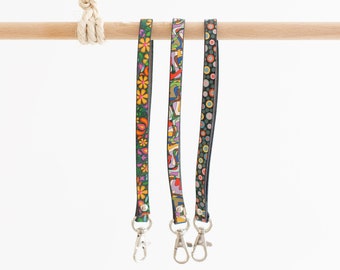 Lederarmband, Handgelenktasche mit Blumenmuster Ersatz