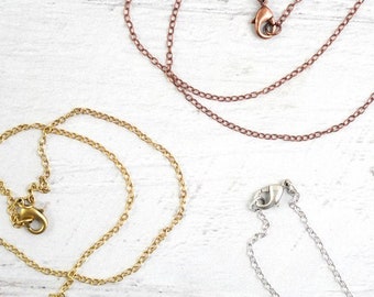 18" Thin Necklace Chain