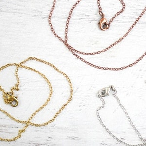 18&quot; Thin Necklace Chain