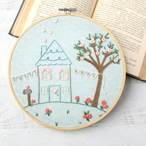 Sweet Home PDF Hand Embroidery Pattern image 1