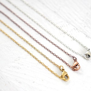 18 Thin Necklace Chain image 3