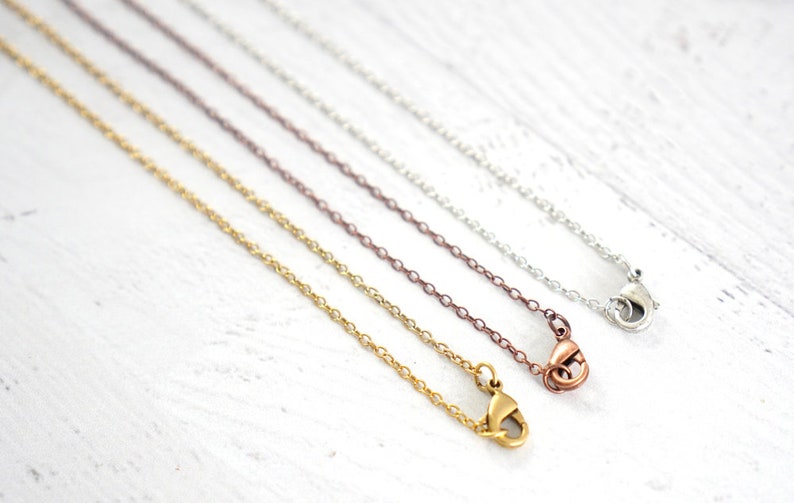 18 Thin Necklace Chain image 3