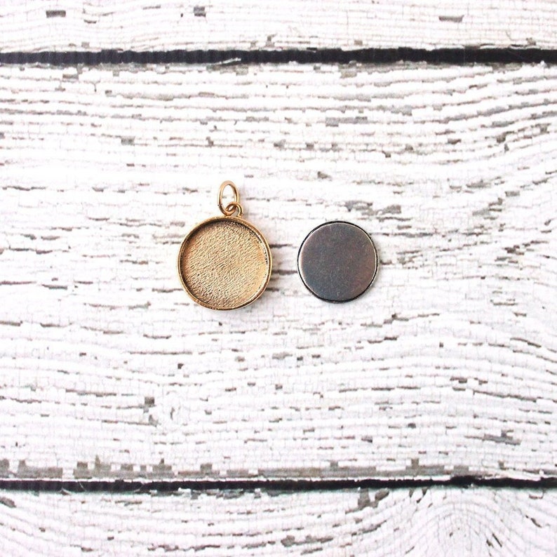 Medium Circle Embroidery Pendant Frame Kit Embroidery Pendant Etsy