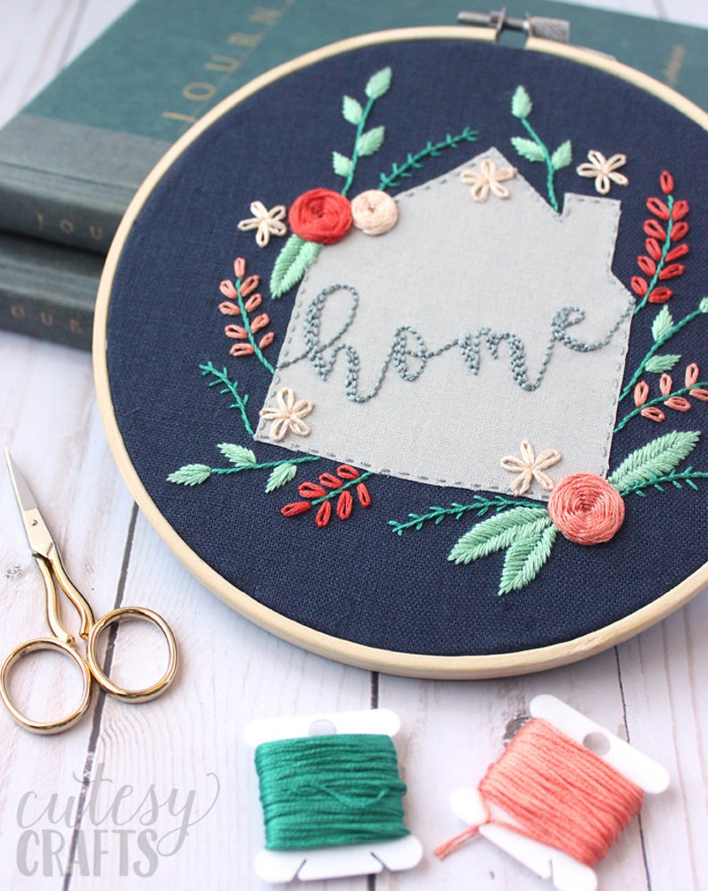 Home PDF Hand Embroidery Pattern image 1