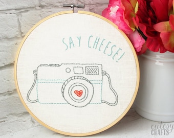 Camera PDF Hand Embroidery Pattern