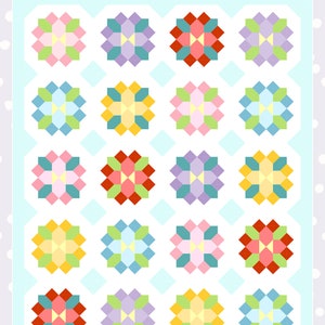 Blumen-Burst-Quiltmuster Bild 2