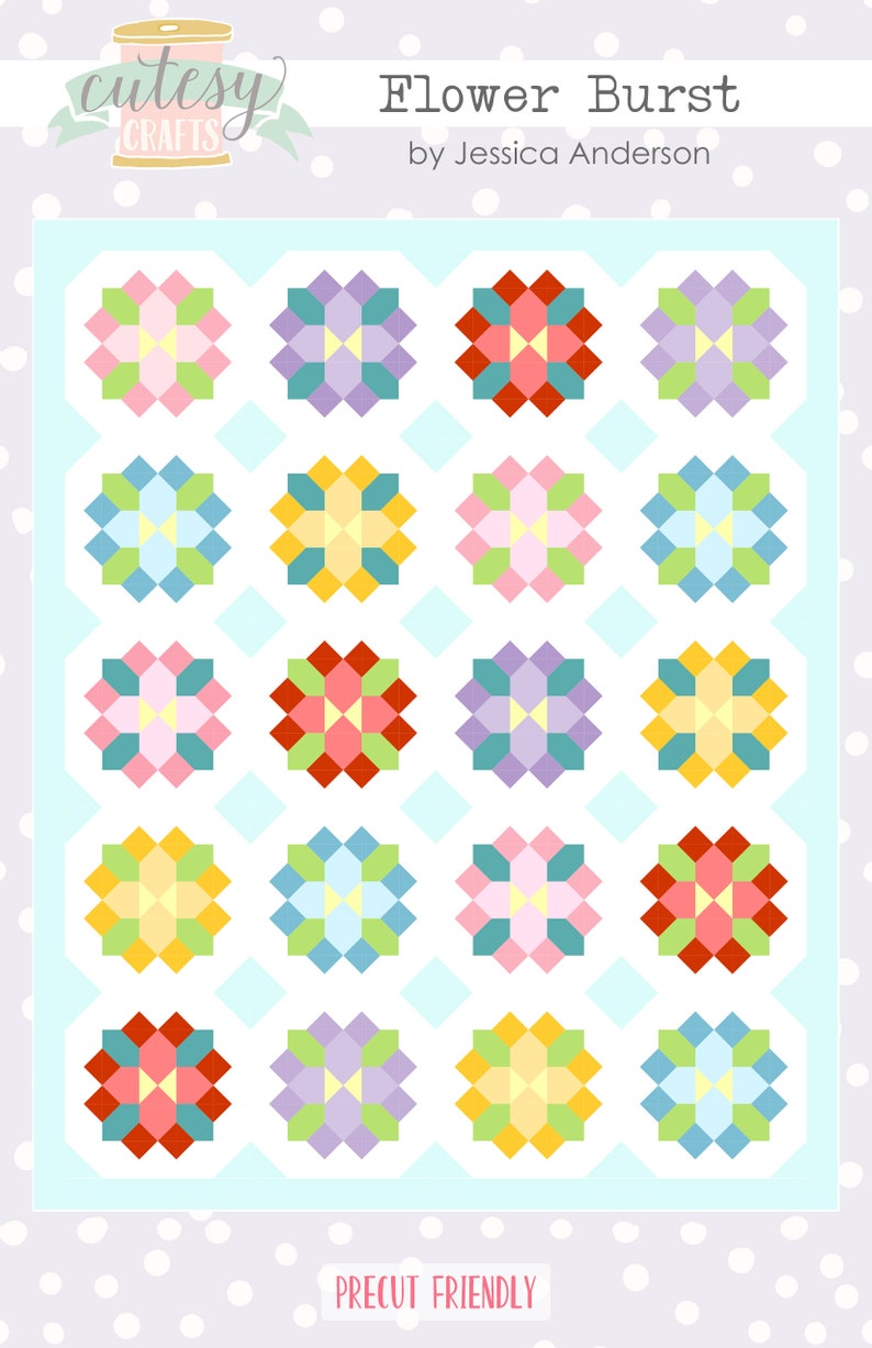 Flower Burst Quilt Pattern image 2