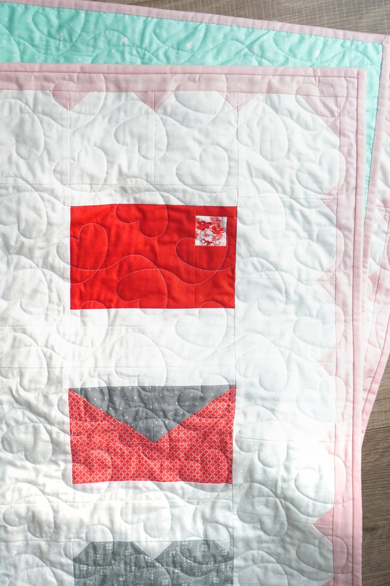 Valentine's Day Quilt Pattern Sealed with Love zdjęcie 8