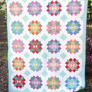 Blumen-Burst-Quiltmuster Bild 6