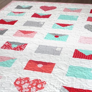 Valentine's Day Quilt Pattern Sealed with Love zdjęcie 3