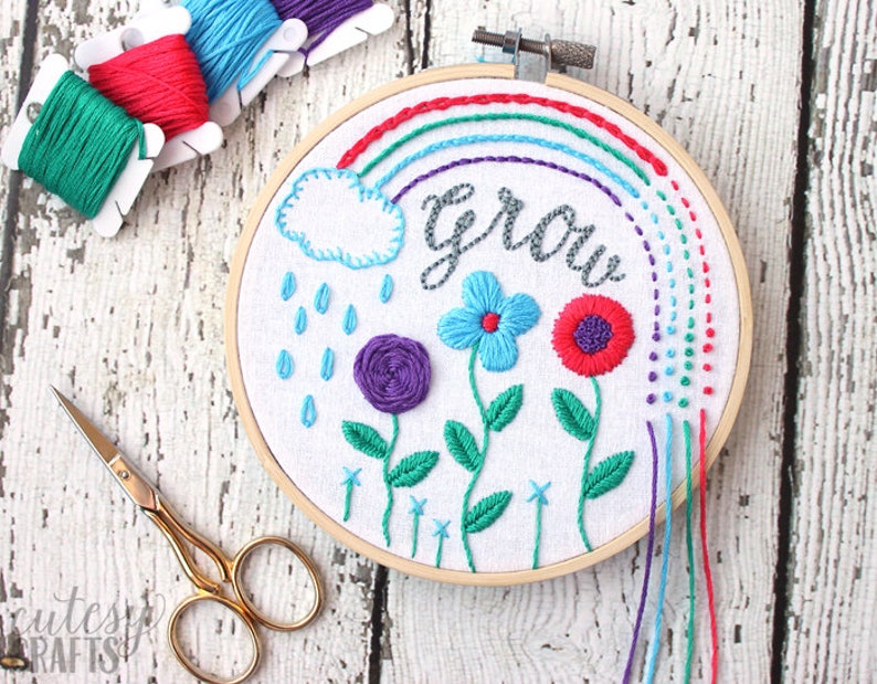 Rainbow Sampler PDF Hand Embroidery Pattern image 4