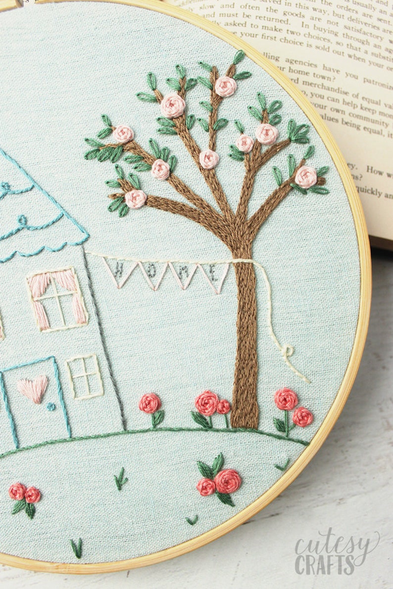 Sweet Home PDF Hand Embroidery Pattern image 3