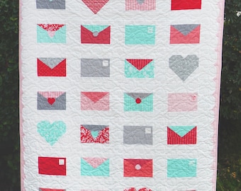 Valentine's Day Quilt Pattern - Sealed with Love